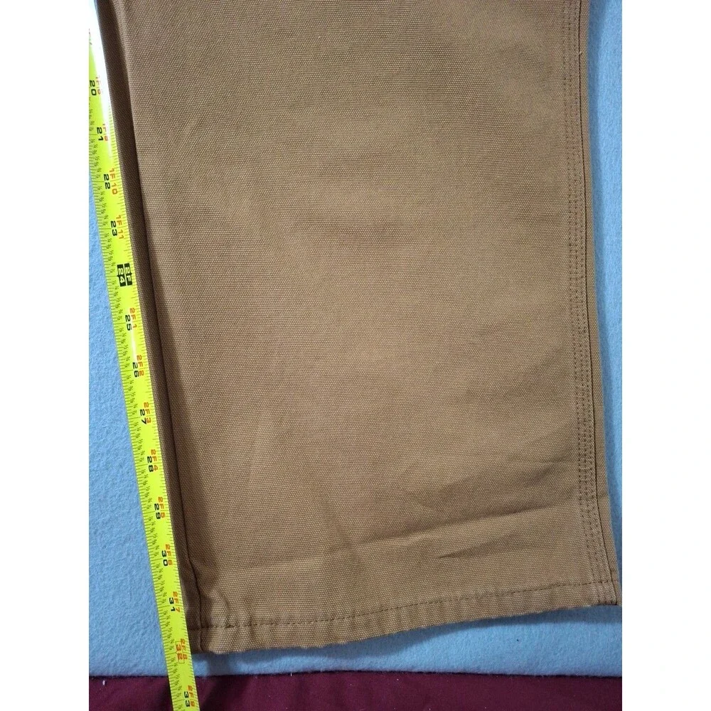 Dickies Men's 46x32 Carpenter Pants Relaxed Fit Duck Canvas 9-Pocket Pant Brown
